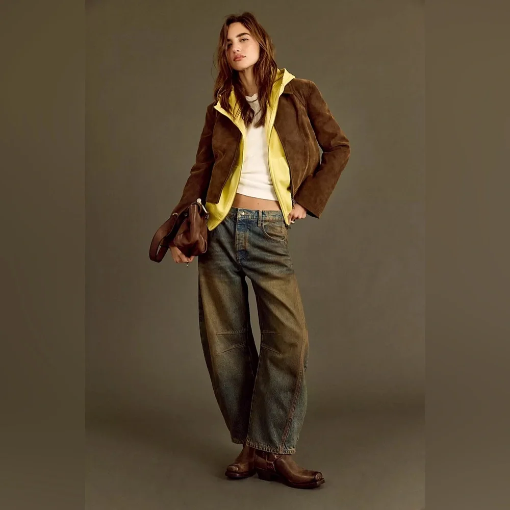 NWT* - We The Free Barrel Jeans - Mid Rise - Lost In The Desert - Size 32 - Picture 8 of 16